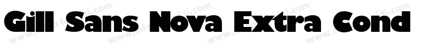 Gill Sans Nova Extra Cond Bold字体转换
